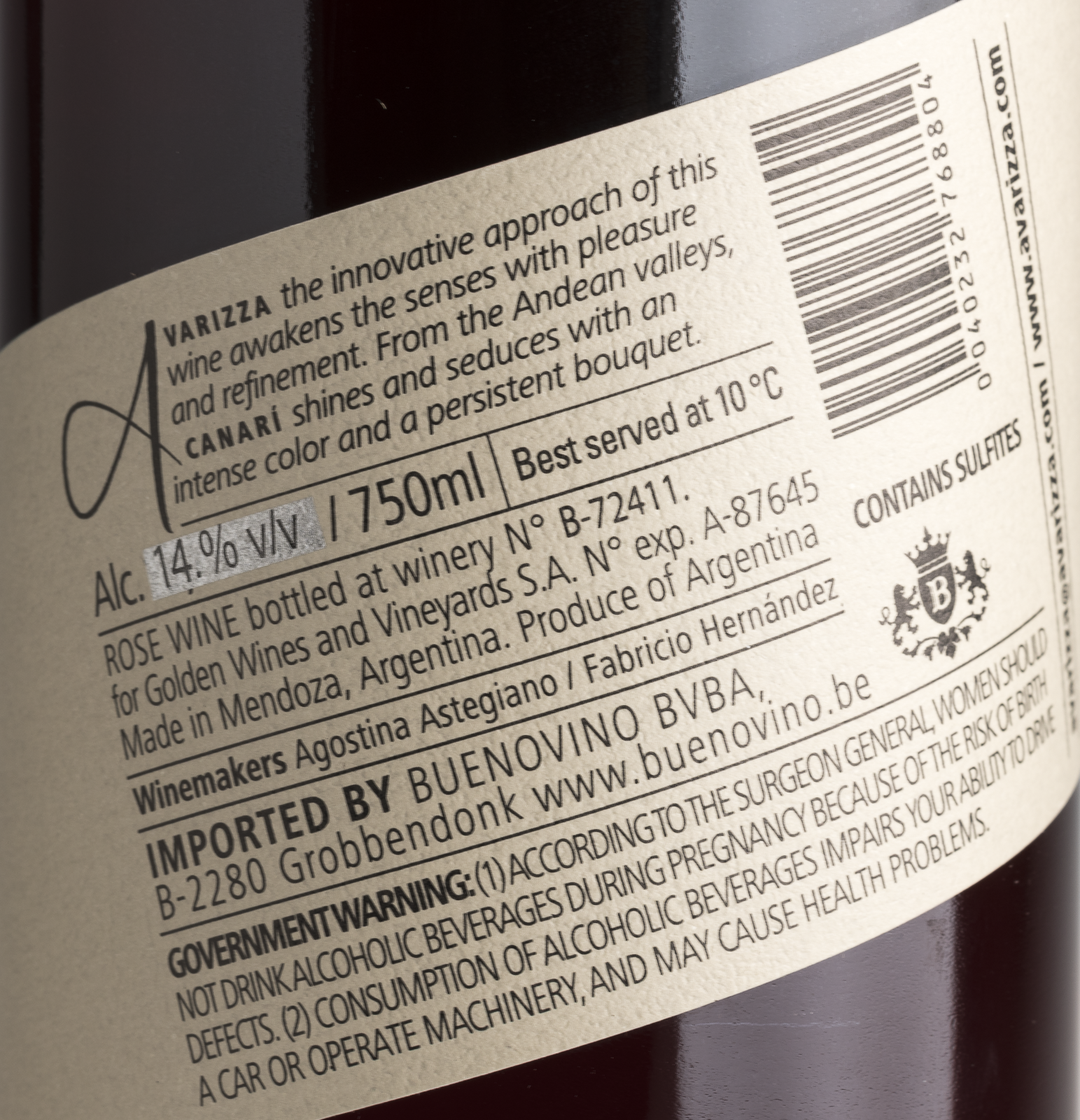 Avarizza Canarì Rosè 2014 (0,75L)