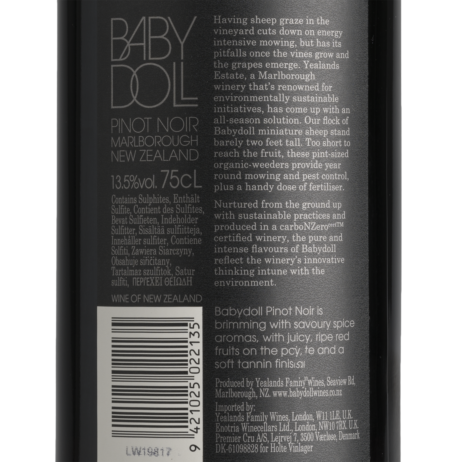 Baby Doll Pinot Noir 2014 (0,75L)