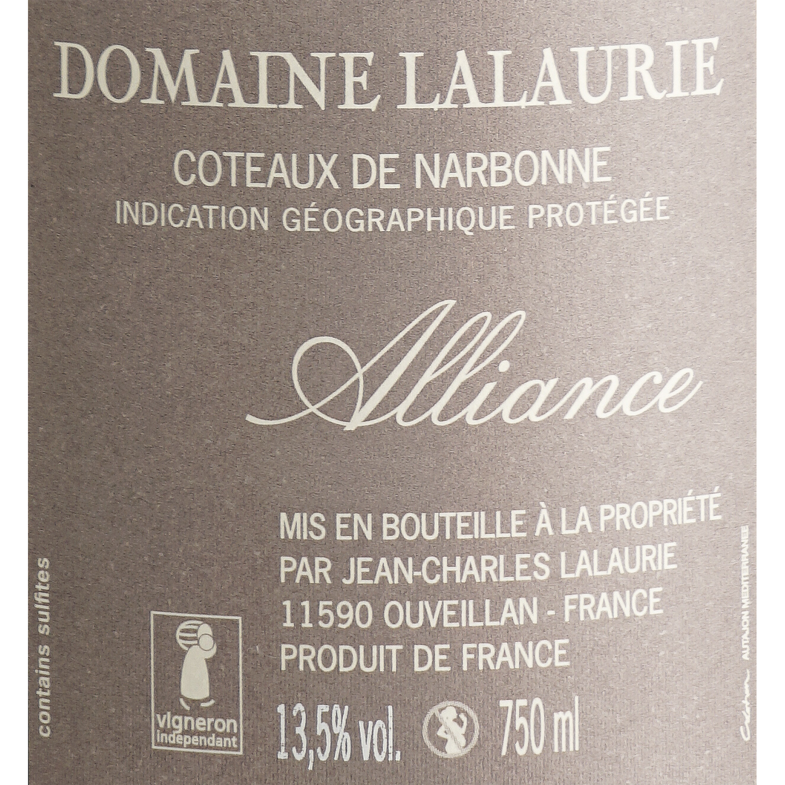 Lalaurie Alliance Rouge 2018 (0,75L) - Domaine Lalaurie